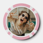 ピンクラスベガスバチェロレッテ好意トランプのポーカーチップ ポーカーチップ (裏面)