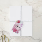 ピンクラズベリーフランスのマカロンパティシエ ギフトタグ (より糸付き)