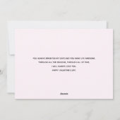 ピンクラズベリーマカロンバレンタインデー シーズンカード (裏面)