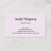 ピンクラズベリーマカロンフランスのペストリー 名刺 (裏面)