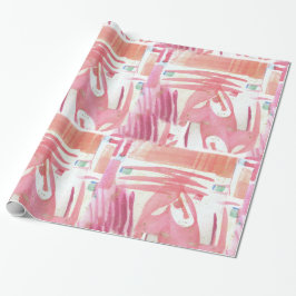 ピンクラズルバレンタイン ラッピングペーパー