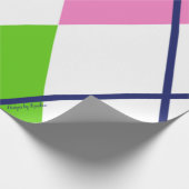 ピンクラッアーガイル柄のピング紙 ラッピングペーパー (角)