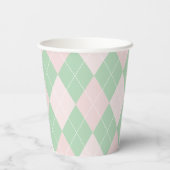 ピンクラッキーリトルシャームロックSt patricksベビーシャワー 紙コップ (裏面)