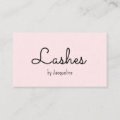 ピンクラッシュ美しいサロンシンプル名刺 名刺 (正面)