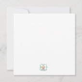 ピンクラディバグスクエア誕生日招待状 招待状 (裏面)