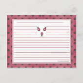 ピンクラディバグズカントリーレシピカード ポストカード (裏面)