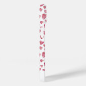 ピンクラブハートのパタパーソナライズされたーン名 Case-Mate iPhoneケース (裏面 / 右)