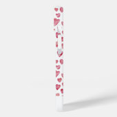 ピンクラブハートのパタパーソナライズされたーン名 Case-Mate iPhoneケース (裏面 / 左)