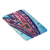 ピンクラブハートアート感動的冷蔵庫用マグネット マグネット (右側)