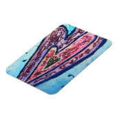 ピンクラブハートアート感動的冷蔵庫用マグネット マグネット (左側)