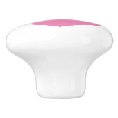 ピンクラブハートドアと引き出しプルノブ セラミックノブ (側面)