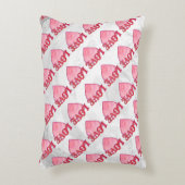 ピンクラブハートパターン アクセントクッション (正面(垂直))