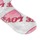 ピンクラブハートパターン カッティングボード (角)