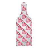 ピンクラブハートパターン カッティングボード (正面)