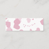 ピンクラブハートブライダルレジストリの挿入 ロイヤリティカード (裏面)