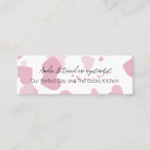 ピンクラブハートブライダルレジストリの挿入 ロイヤリティカード (正面)