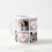 ピンクラブハート写最高の真おばあちゃんエバーマグ コーヒーマグカップ (正面左)