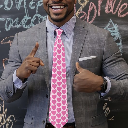 ピンクラブハート ネクタイ