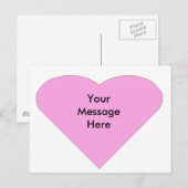 ピンクラブハート ポストカード (正面/裏面)