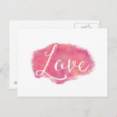 ピンクラブ感動的ウォーター引用文 ポストカード (正面/裏面)