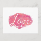 ピンクラブ感動的ウォーター引用文 ポストカード (正面)