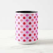 ピンクラブ絵文字コーヒーカップ マグカップ (中央)