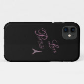 ピンクラブ – パリ – エッフェルタワーユニーク- Case-Mate iPhoneケース (裏面(横))