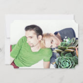 ピンクラベンダーとイエローモダンタイポグラフィ結婚ズ 招待状 (裏面)