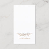 ピンクラベンダーイヤリングジュエリーディスプレイ 名刺 (裏面)