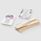 ピンクラベンダー開花結婚式 プログラム ハンドファン (組立なし)