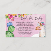 ピンクラマとサボテンのベビー エンクロージャーカード (正面)