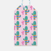 ピンクラマハッピーバースデーガールフォトフェイト ギフトタグ (裏面)