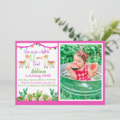 ピンクラマ/カクタスフィエスタフォト招待状 招待状 (スタンド正面)