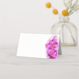 ピンクランの水彩美術ゲスト座席表 プレイスカード