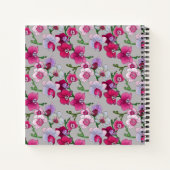 ピンクランイン開花 ノートブック (裏面)