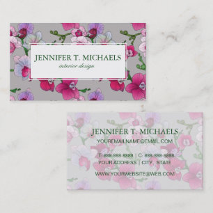 ピンクランイン開花 名前の追加 名刺