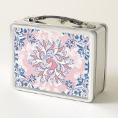 ピンクランゴリフローラアートブライトライフ メタルランチボックス (裏面)