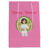 ピンクランチバッグ ミディアムペーパーバッグ (裏面)