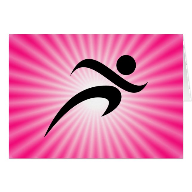 ピンクランニング色の (正面横)