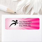 ピンクランニング色の ラベル (インサイチュ)