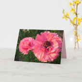 ピンクランヌカルス春フラワーフローラカード カード (黄色い花)