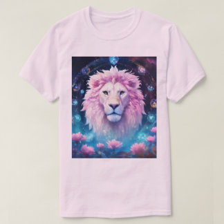 ピンクリオン平和ライオン Tシャツ