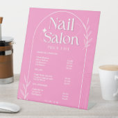 ピンクリストトレンディーネイルサロン価格表 台座サイン (インサイチュ)