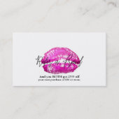 ピンクリップキスメイクアップ美しいグラム友人を参照 紹介カード (正面)