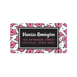 ピンクリップキスリップスティック&美しいディストリビューターカスタム ラベル