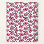 ピンクリップキスリップスティック&美しい配カスタム布機 プランナー手帳 (裏面)