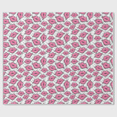 ピンクリップキス口紅美しい供給業者 ラッピングペーパー (フラット)