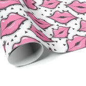 ピンクリップキス口紅美しい供給業者 ラッピングペーパー (ロールコーナー)