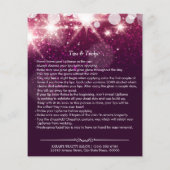 ピンクリップグリッター美しいサロンのヒント チラシ (裏面)