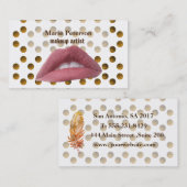 ピンクリップゴールデンドットバスジンカード 名刺 (正面/裏面)